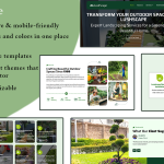 LushScape - landscaping WordPress Elementor Template Kit