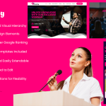 Conferly – Webinar, Event & Conference Elementor Template Kit