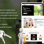 KeyCrafters – Locksmith & Security Service Elementor Template Kit
